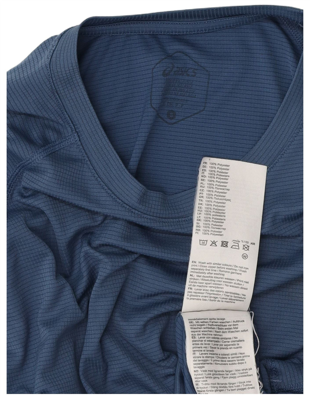 T-shirt ASICS da uomo Top Small blu in poliestere