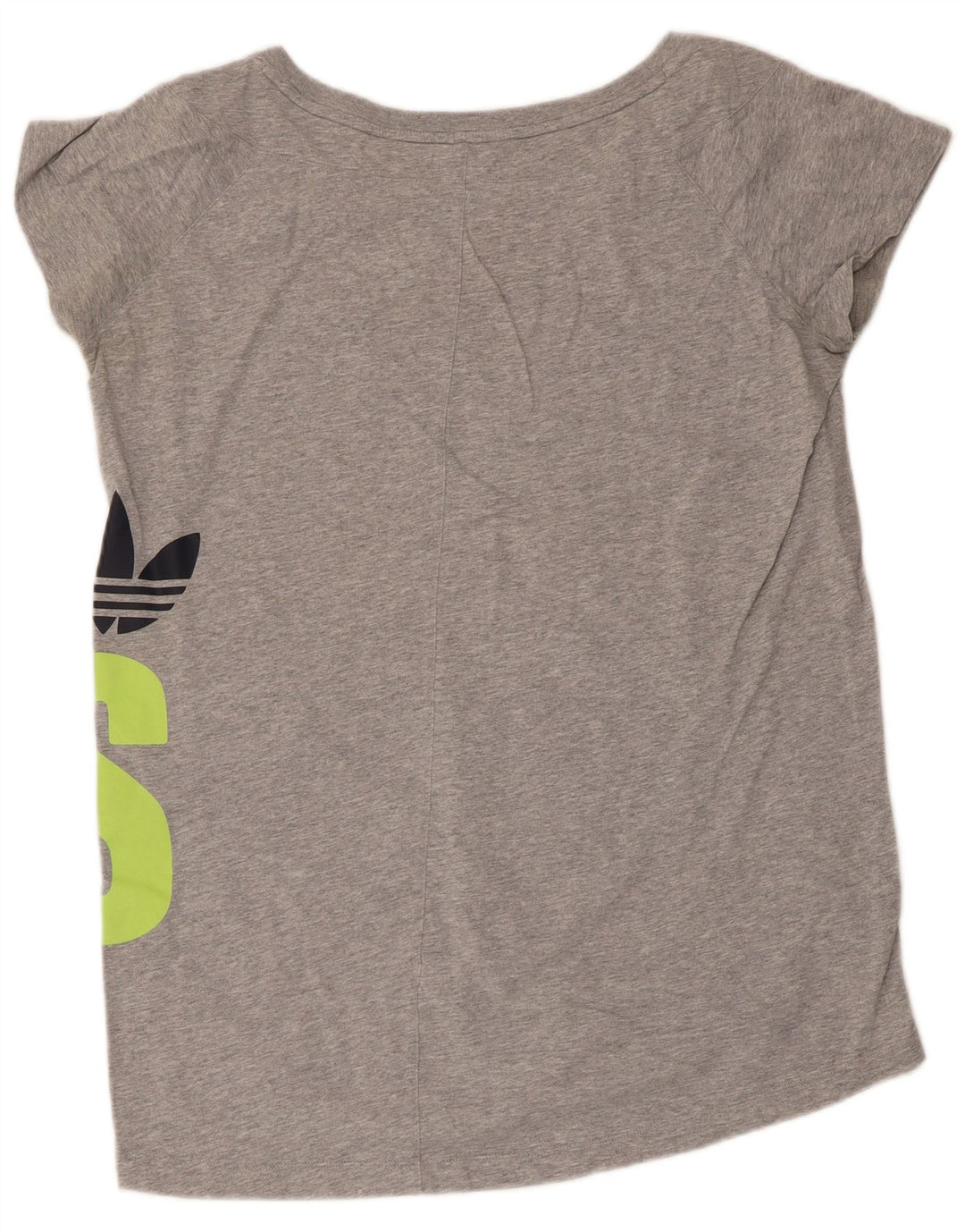 T-shirt grafica da donna Adidas Top UK 16 grande grigia