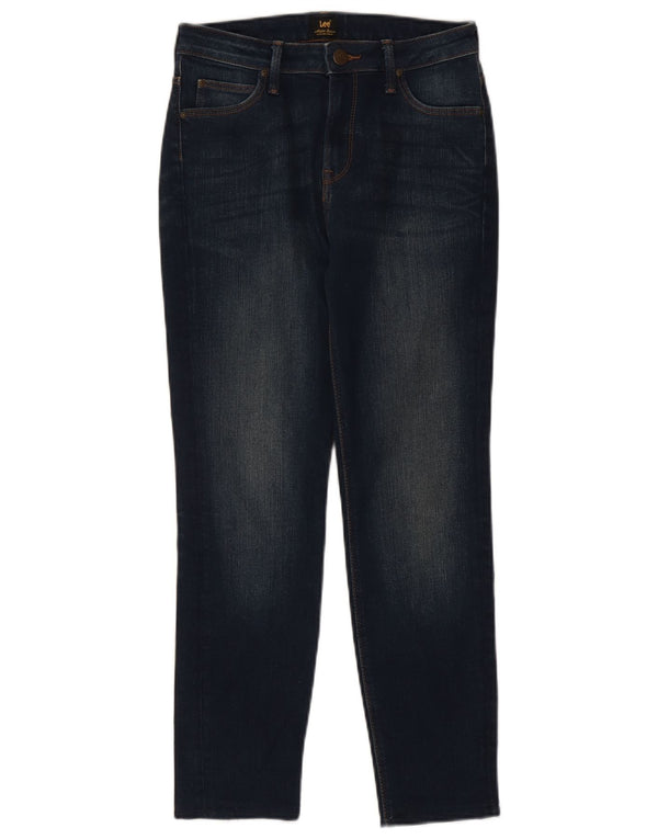 Jeans Lee Scarlett alti skinny da donna W29 L26 cotone blu navy