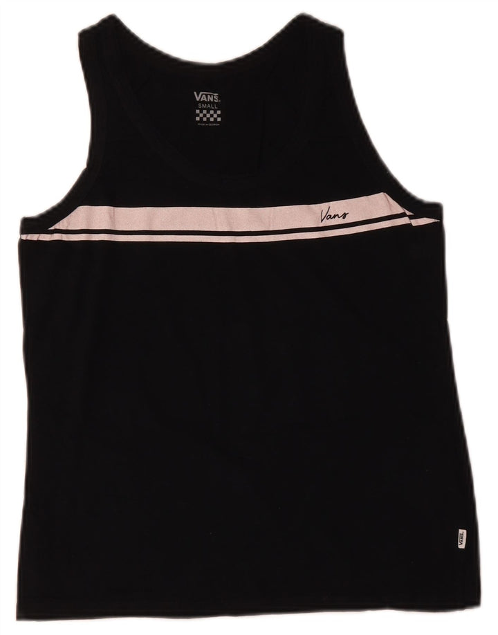 Canotta da donna Vans UK 10 piccola in cotone color block nero