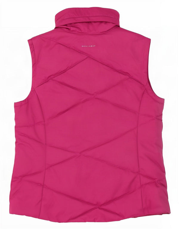 Columbia Womens Omni-Shield Padded Gilet UK 16 Large Pink Polyester