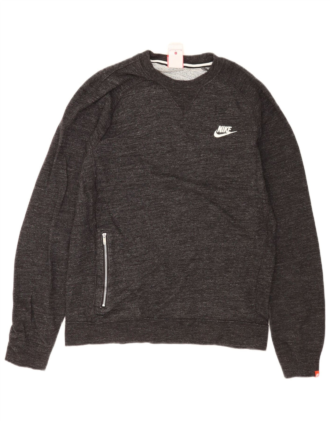Felpa da uomo Nike Maglione piccolo grigio cotone screziato