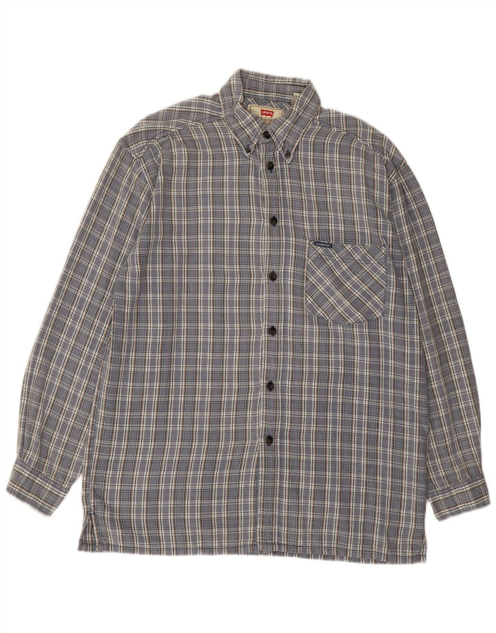 Camicia Levi's Uomo in cotone a quadri blu medio