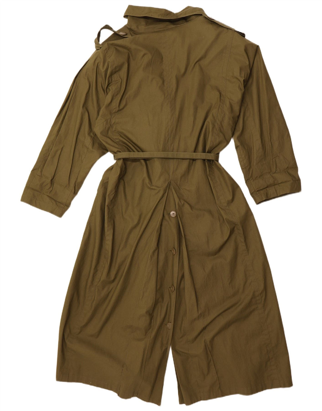 Trench da donna VINTAGE EU 40 cotone kaki medio