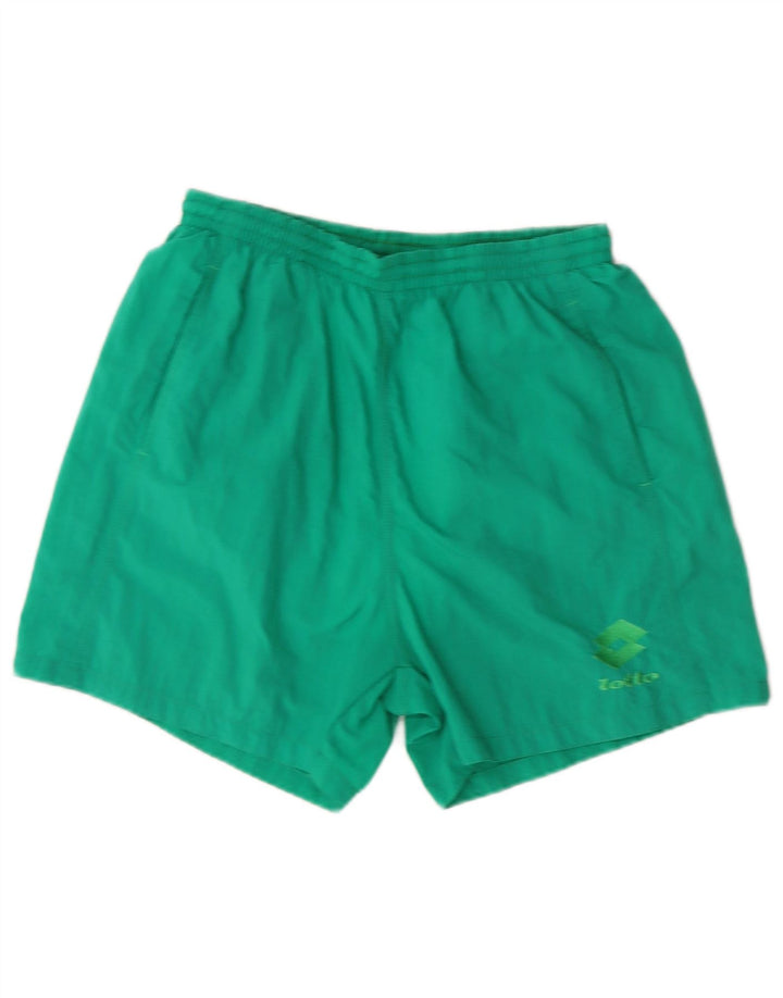 Pantaloncini sportivi da uomo Lotto Sport in nylon verde medio