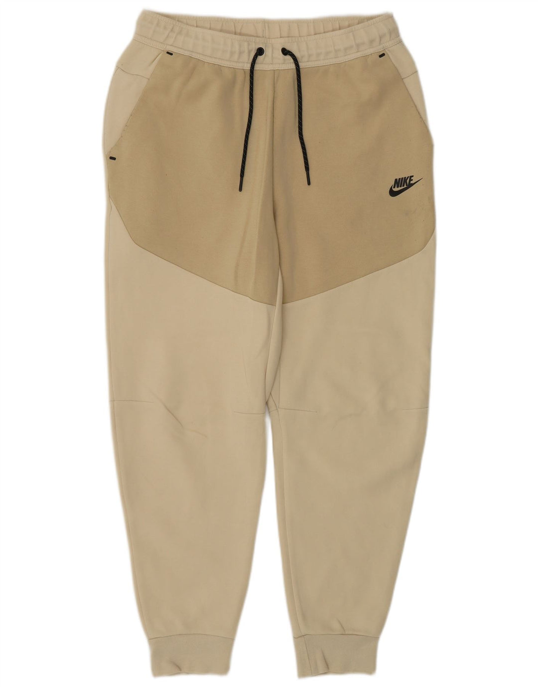 NIKE Pantaloni da tuta da uomo Joggers in cotone color block beige medio
