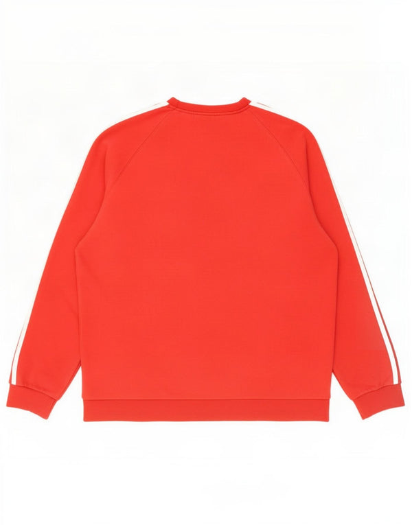 Felpa Adidas Uomo Maglione 2XL Rosso Cotone