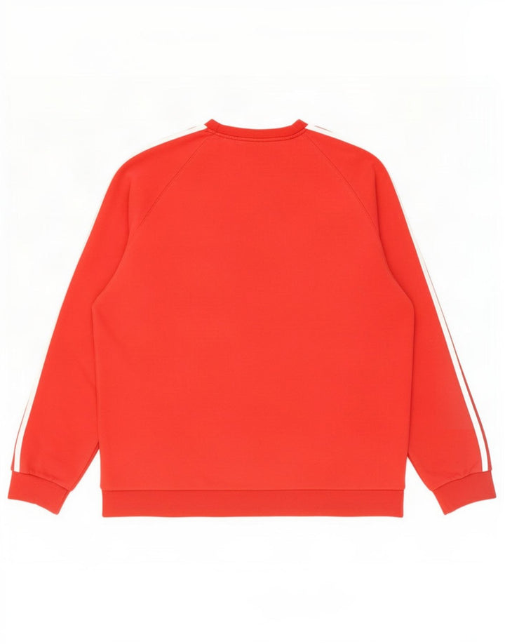 Felpa Adidas Uomo Maglione 2XL Rosso Cotone