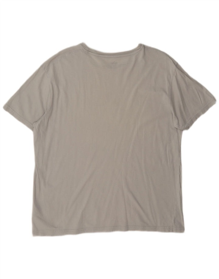 T-shirt grafica da uomo Alpha Industries, grande, grigia
