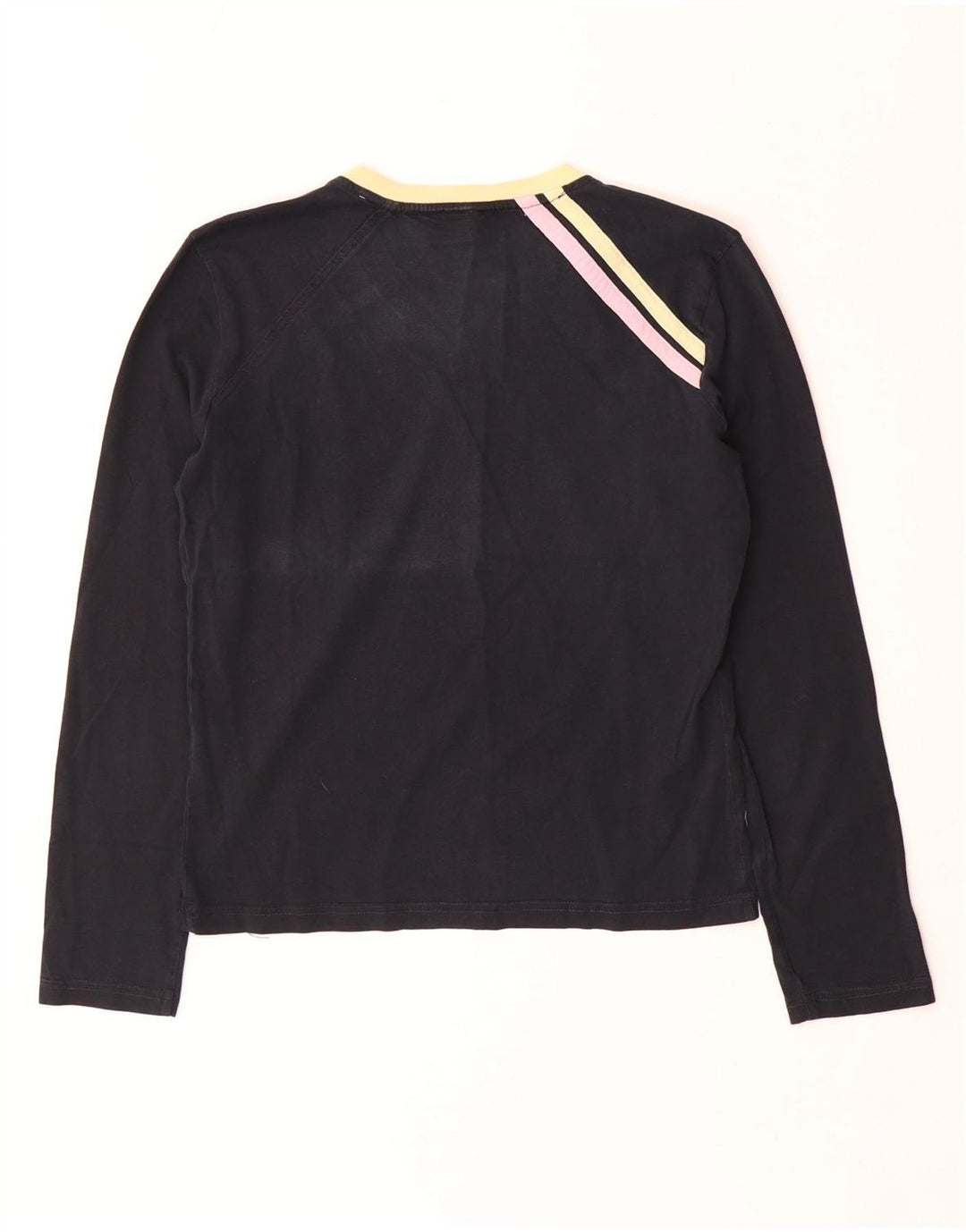 Sergio Tacchini Top grafico da donna manica lunga IT 44 medio nero