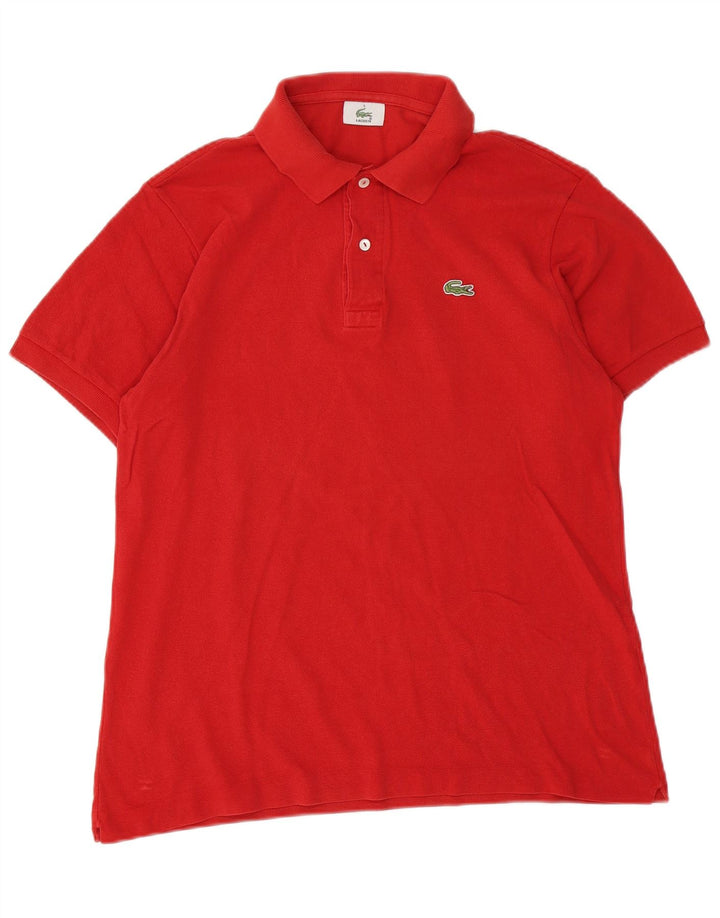Polo da uomo Lacoste taglia 5 grande in cotone rosso