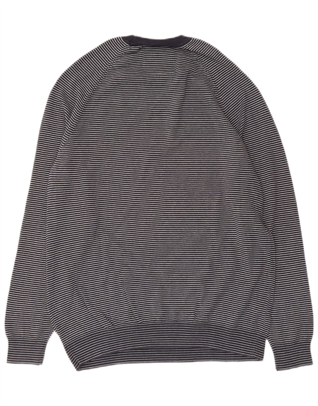 Maglione da uomo girocollo Superdry in cotone a righe grandi blu navy