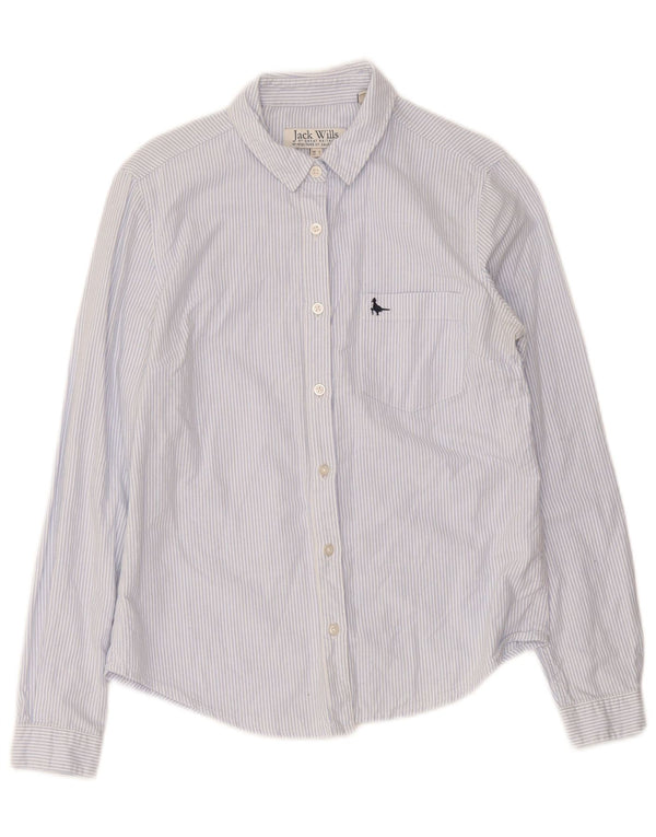 Camicia da donna Jack Wills UK 8 piccolo cotone gessato blu