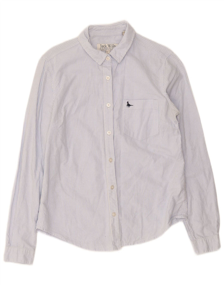 Camicia da donna Jack Wills UK 8 piccolo cotone gessato blu
