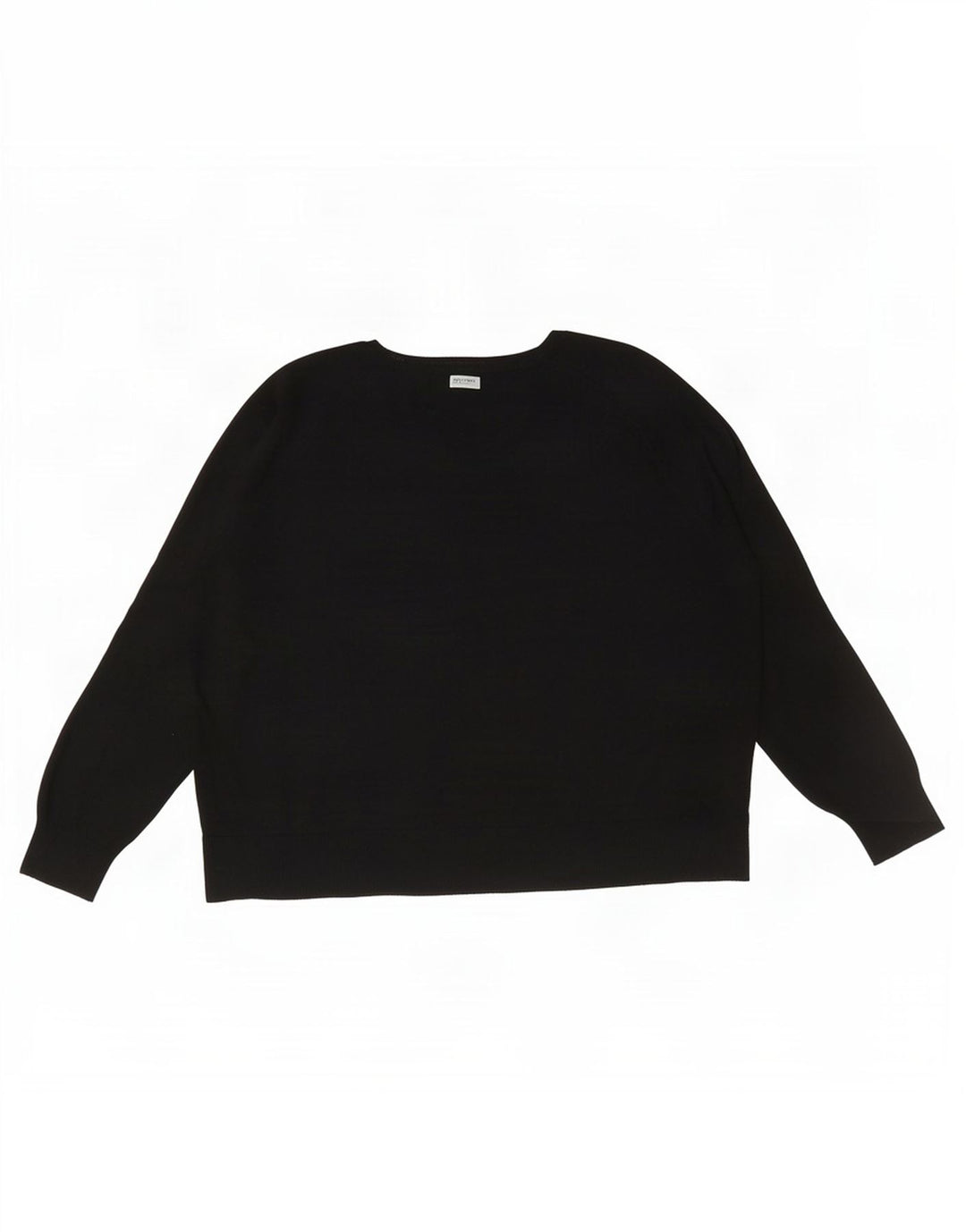 Maglione maglione girocollo oversize da donna Zara UK 10 piccolo nero