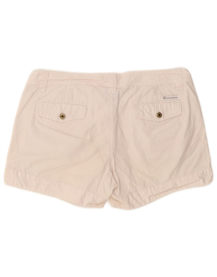 Pantaloncini casual da donna CHAMPION medi W30 in cotone bianco sporco