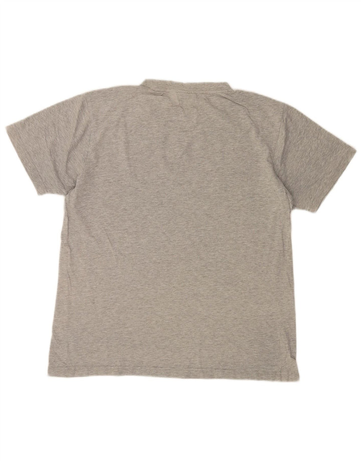 T-shirt da uomo Umbro Top in cotone chiazzato grigio medio