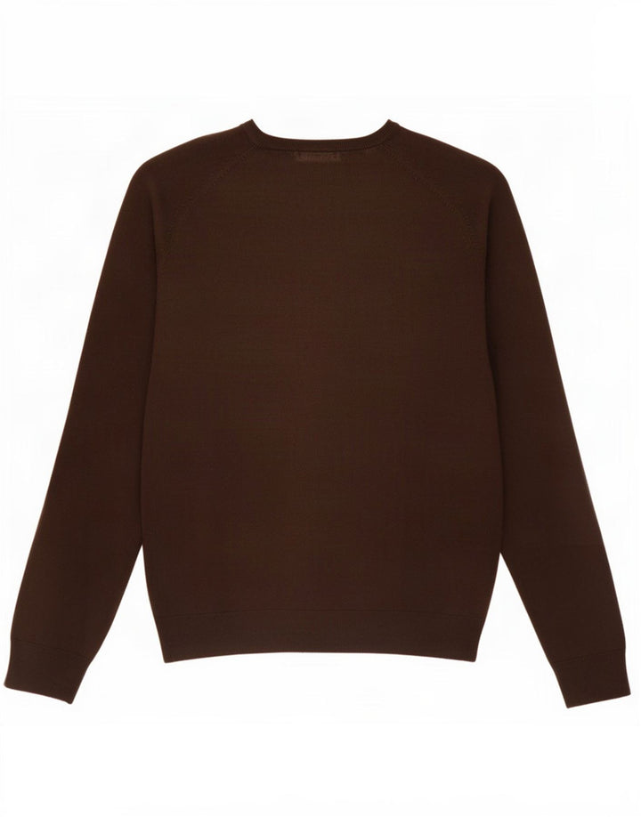 Maglione da uomo con scollo a V Marks & Spencer grande in acrilico marrone
