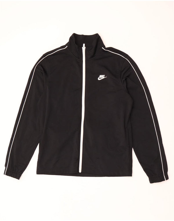 Giacca da tuta da uomo Nike, giacca media, nera, in poliestere