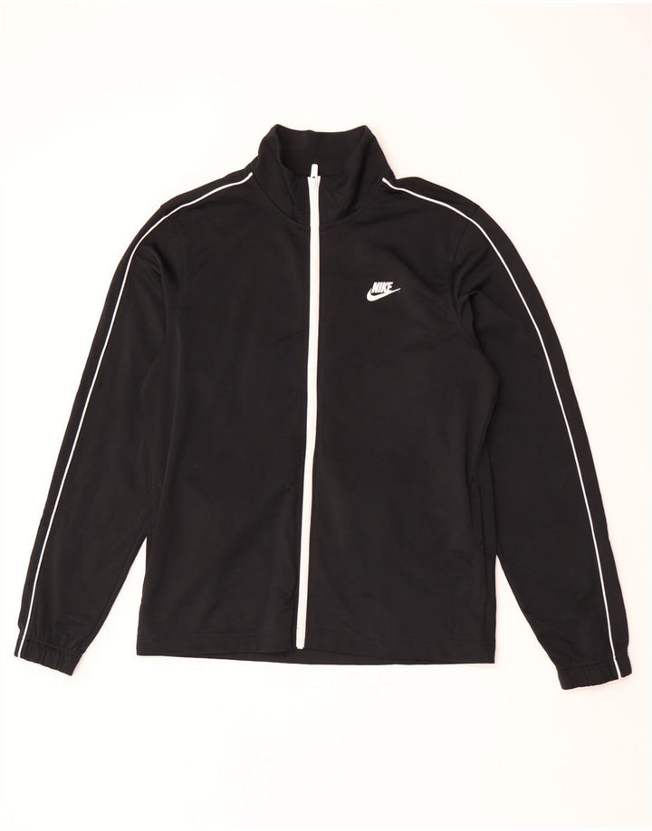 Giacca da tuta da uomo Nike, giacca media, nera, in poliestere
