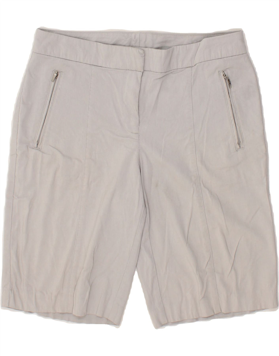 IZOD Womens Chino Shorts US 8 Medium W30 Grey Rayon Vintage Izod and Second-Hand Izod from Messina Hembry 