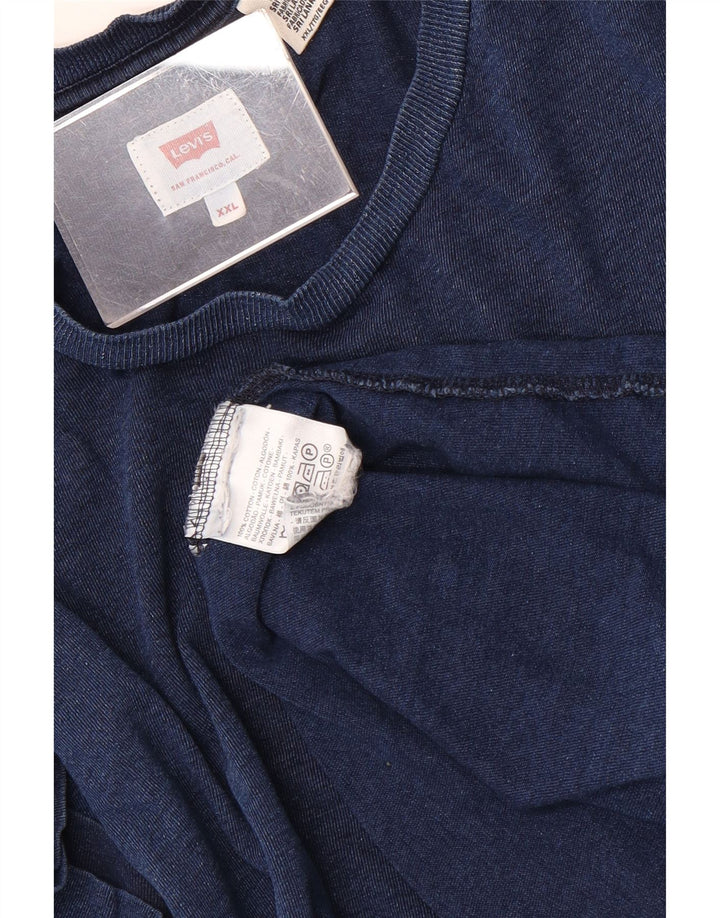 T-shirt da uomo Levi's Top 2XL in cotone blu
