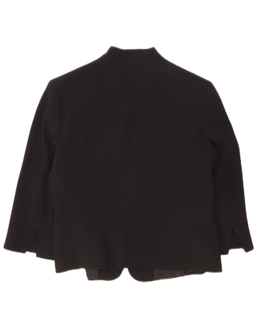 Giacca blazer da donna a 1 bottone con maniche a 3/4 Perte by Krizia UK 14 media nera