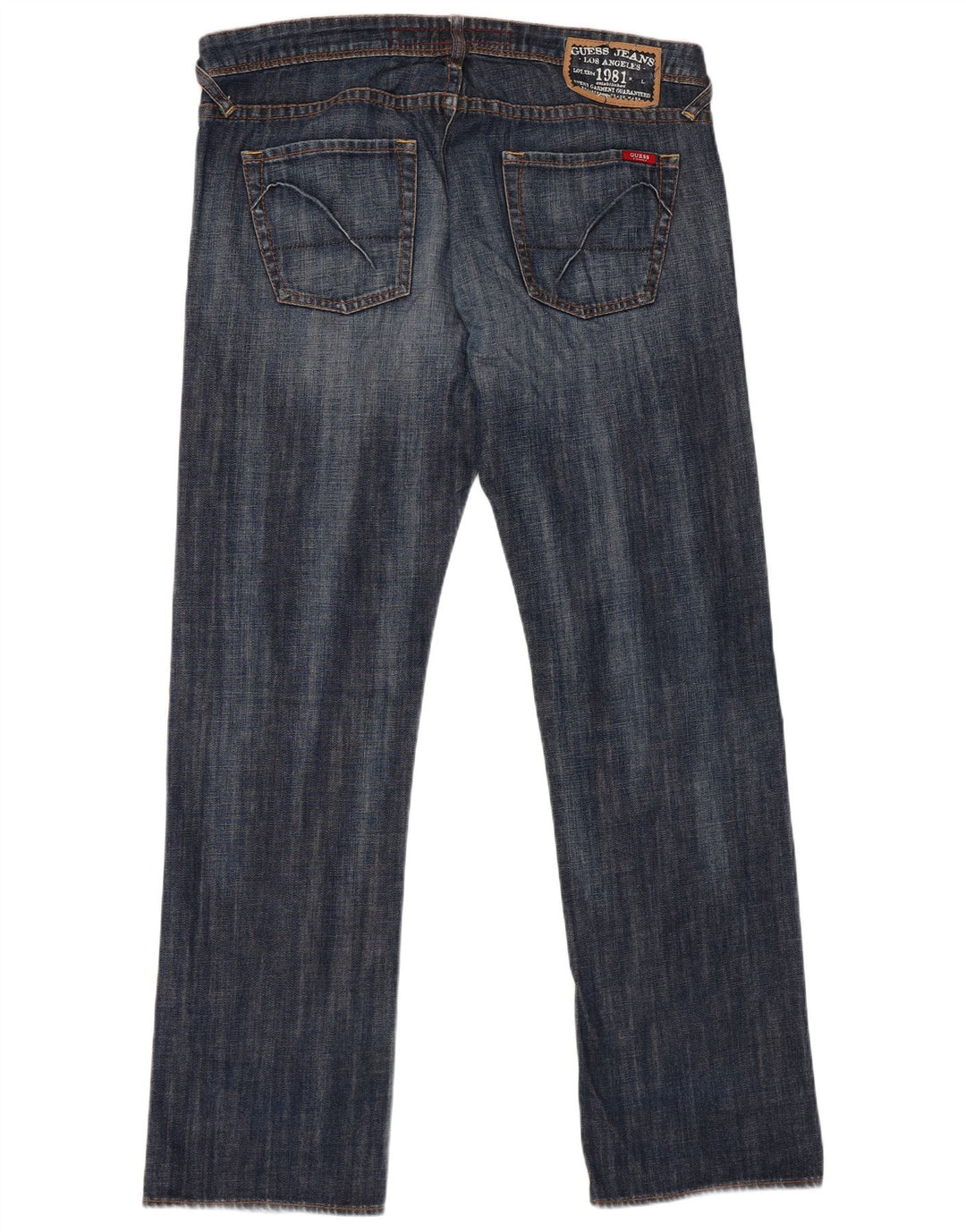 Jeans dritti da uomo Guess W38 L34 cotone blu