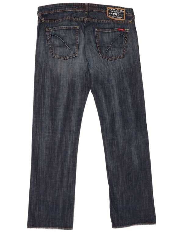 Jeans dritti da uomo Guess W38 L34 cotone blu