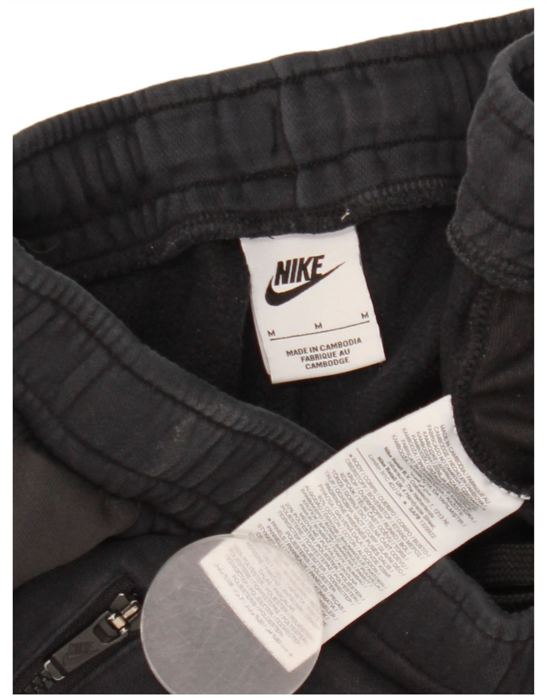 Pantaloni da tuta con grafica Nike da uomo, pantaloni da jogging, cotone medio nero