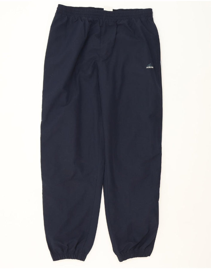 ADIDAS Mens Tracksuit Trousers Joggers Large  Navy Blue Polyester Vintage Adidas and Second-Hand Adidas from Messina Hembry 