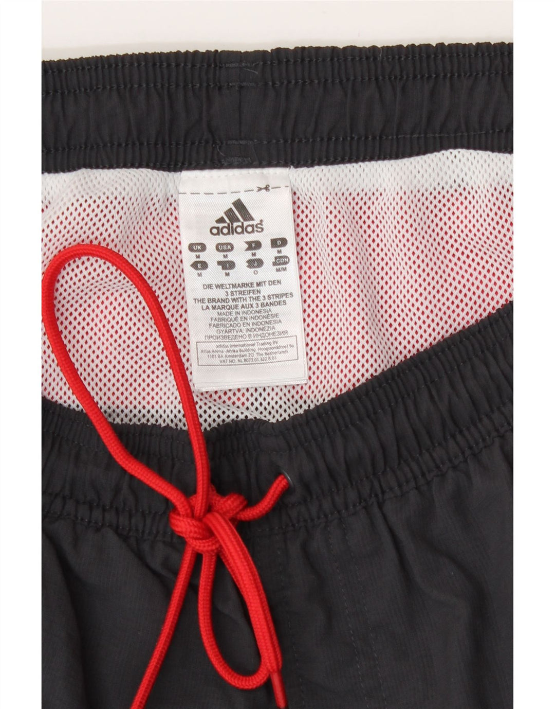 Pantaloncini da bagno da uomo Adidas Medium Black Colourblock in poliestere