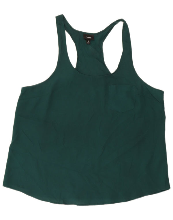 MOSSIMO Womens Vest Top UK 14 Medium Green Polyester
