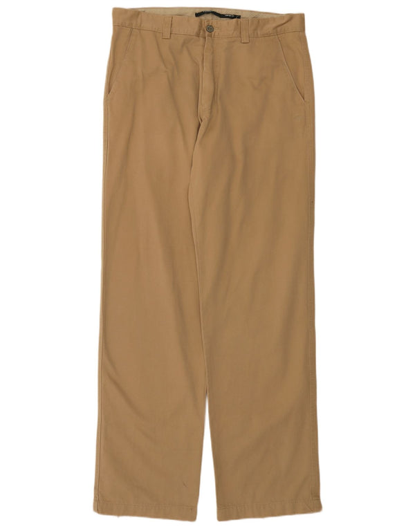 Pantaloni chino dritti da uomo Dockers W33 L34 in cotone beige