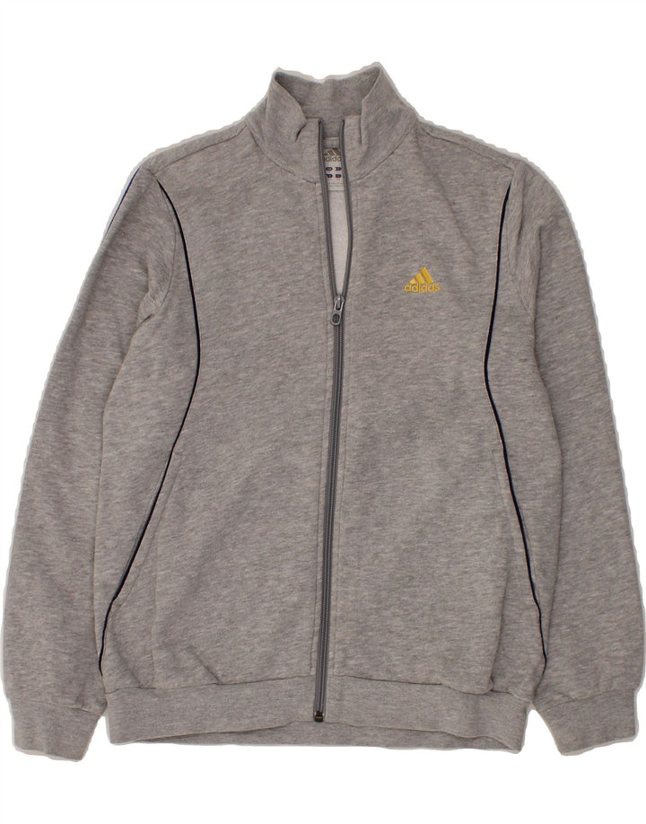 ADIDAS Boys Tracksuit Top Jacket 11-12 Years Grey Cotton Vintage Adidas and Second-Hand Adidas from Messina Hembry 