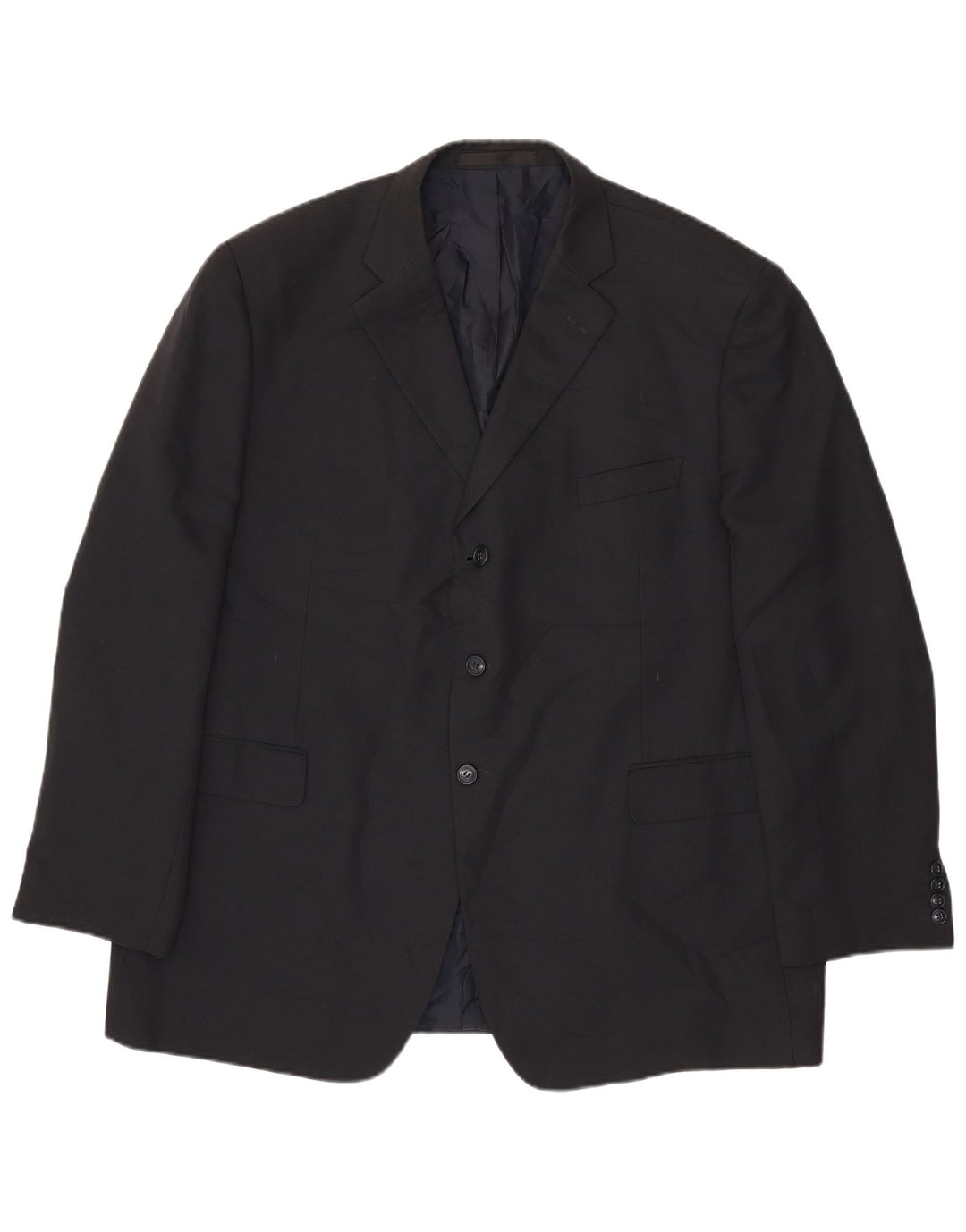 Giacca blazer a 3 bottoni Marks & Spencer da uomo UK 48 2XL poliestere blu navy
