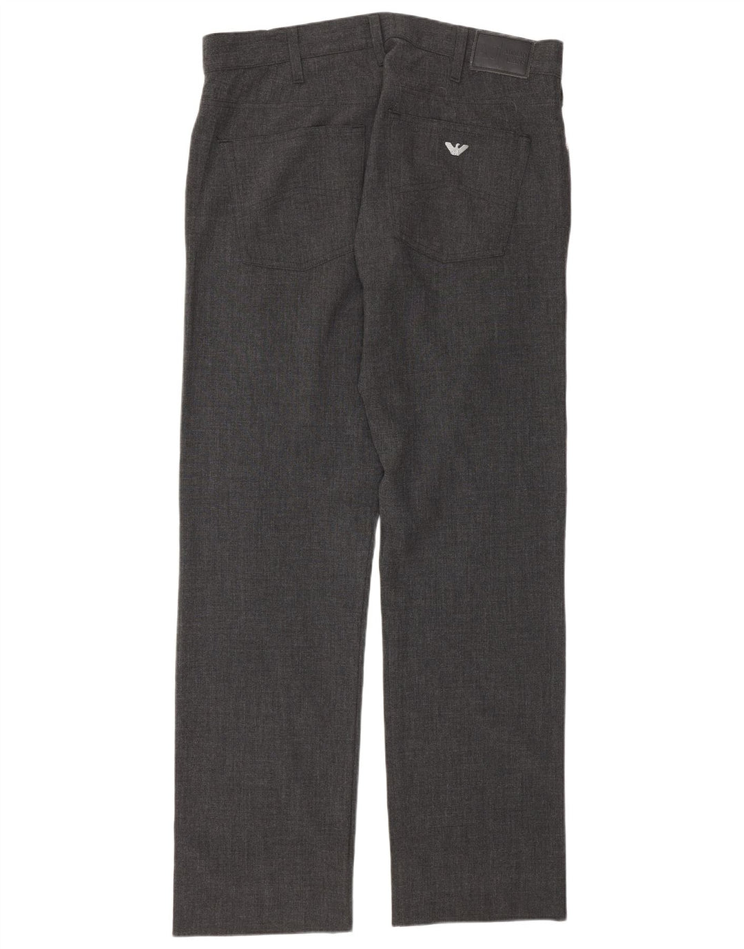 Pantaloni casual dritti da uomo Armani W36 L32 poliestere grigio