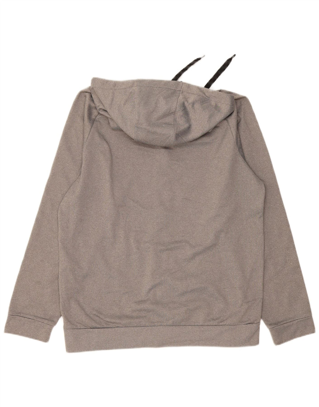 NIKE Felpa con cappuccio e zip Dri Fit da uomo in poliestere grigio medio