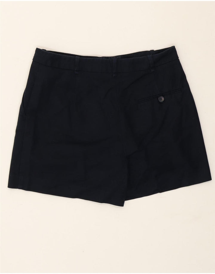 Pantaloncini chino a vita alta da donna Zara medi W28 blu navy