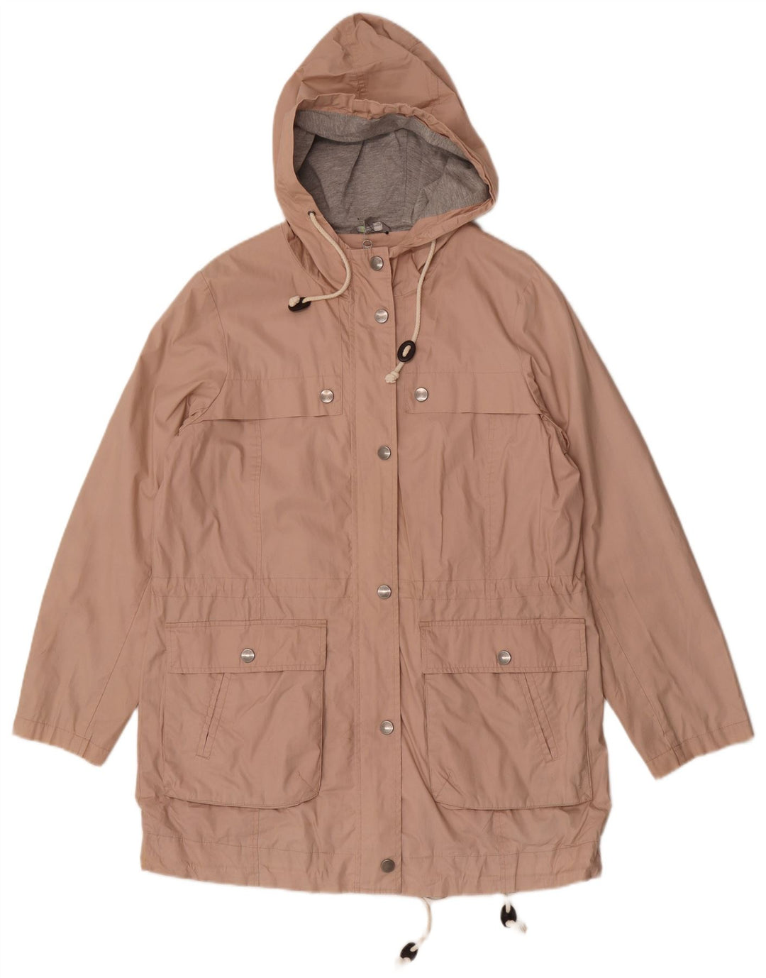 Giacca Parka con cappuccio da donna Marks & Spencer UK 14 grande cotone rosa