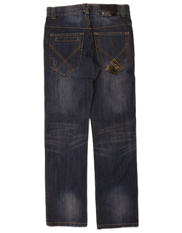 Jeans dritti vintage da ragazzo 13-14 anni W28 L30 cotone blu