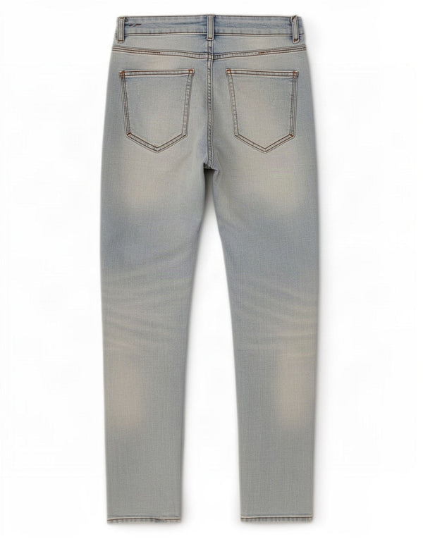 Jeans affusolati invecchiati Zara da uomo EU 38 Small W30 L29 Cotone blu