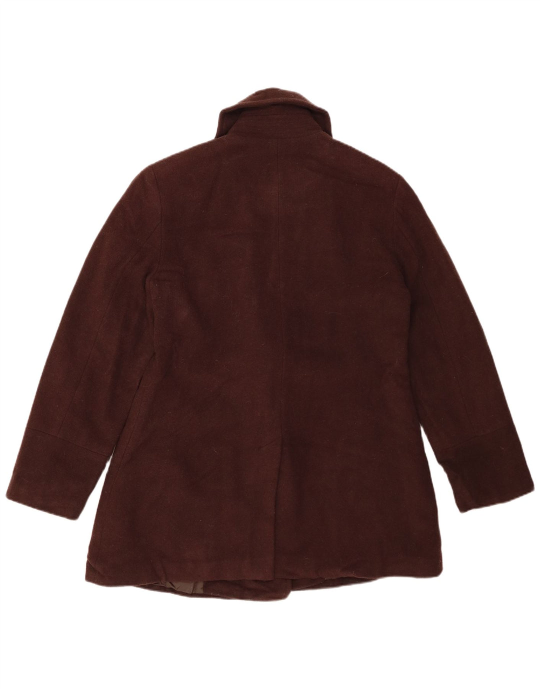 Cappotto da marinaio da donna LONDON FOG UK 14 in lana marrone medio