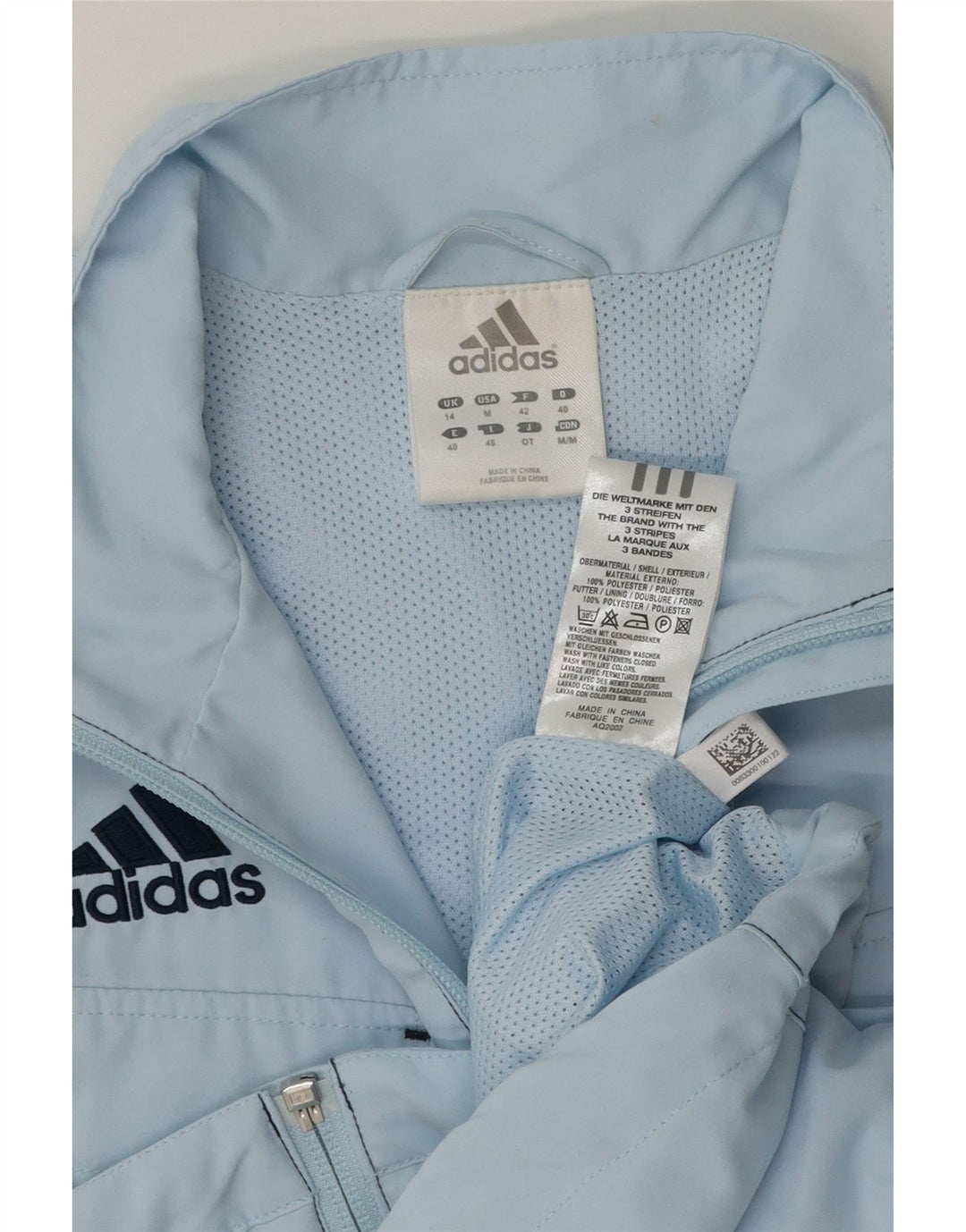 Gilet utility da donna Adidas UK 14 grande poliestere blu