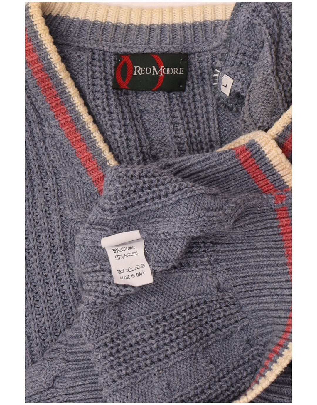 Canottiera vintage da uomo, canotta grande in cotone blu
