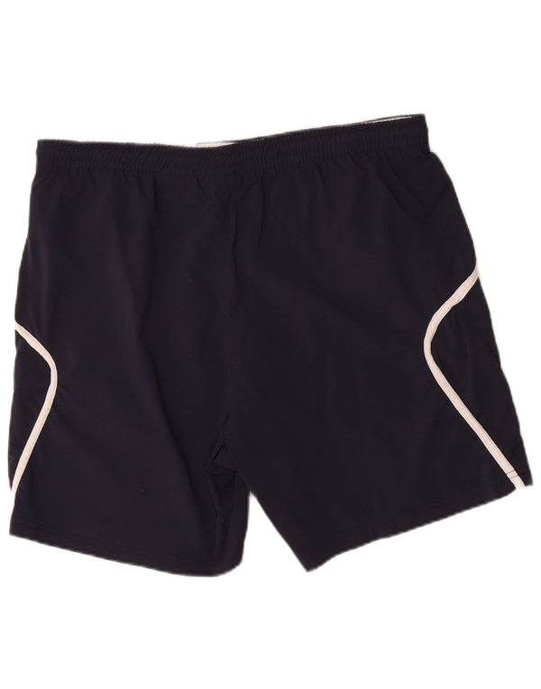 Pantaloncini sportivi da uomo Lotto Large in nylon blu navy