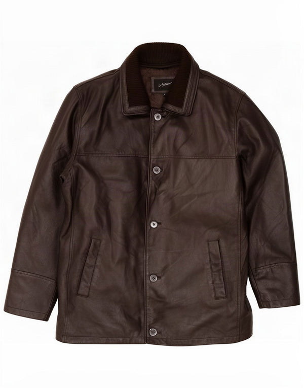 In Extenso Giacca in pelle da uomo UK 40 Large Marrone