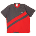 T-shirt Adidas da uomo Top Large in cotone color block grigio