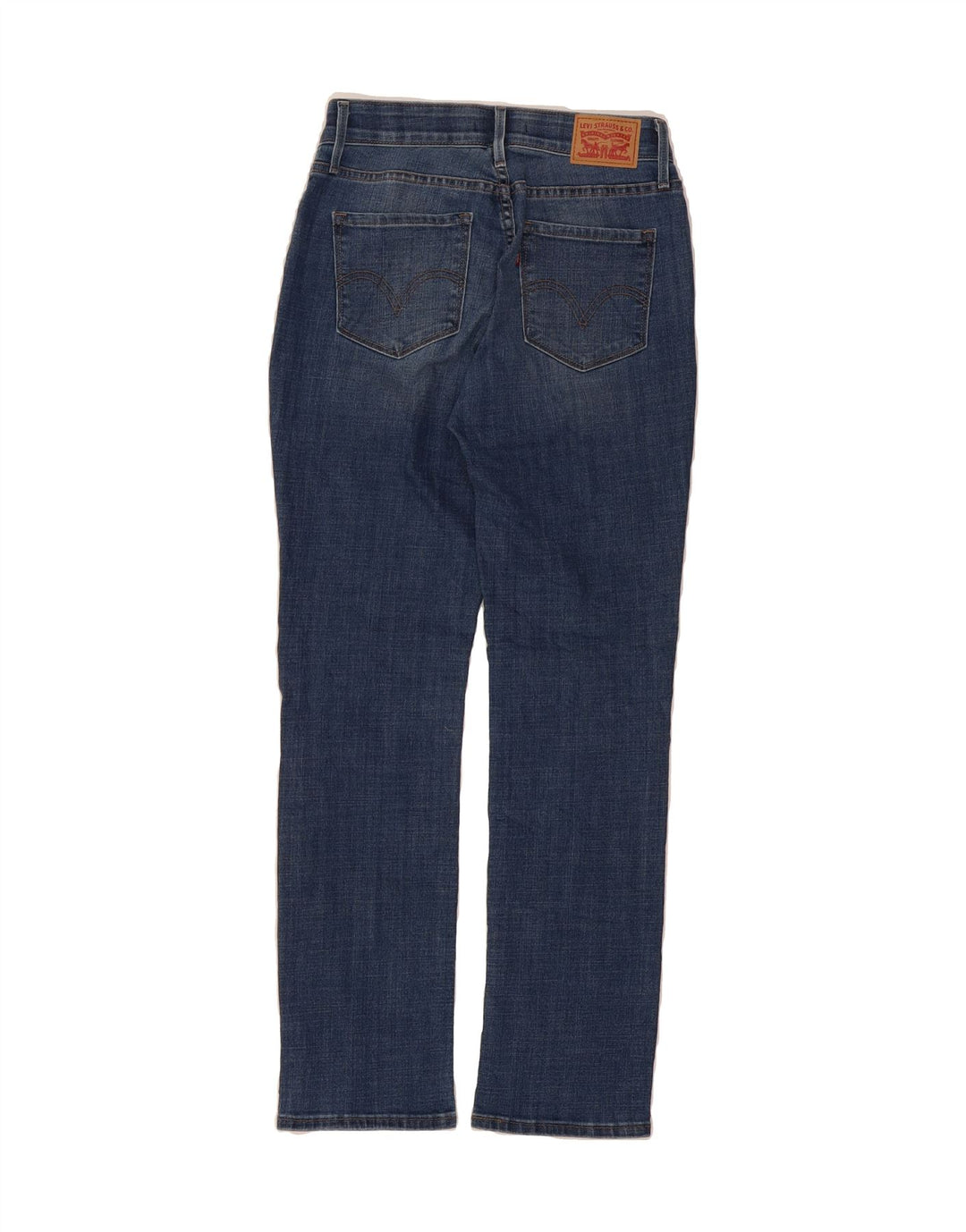 LEVI'S Womens 525 Straight Jeans US 4 Small W28 L30 Blue Cotton Vintage Levi's and Second-Hand Levi's from Messina Hembry 
