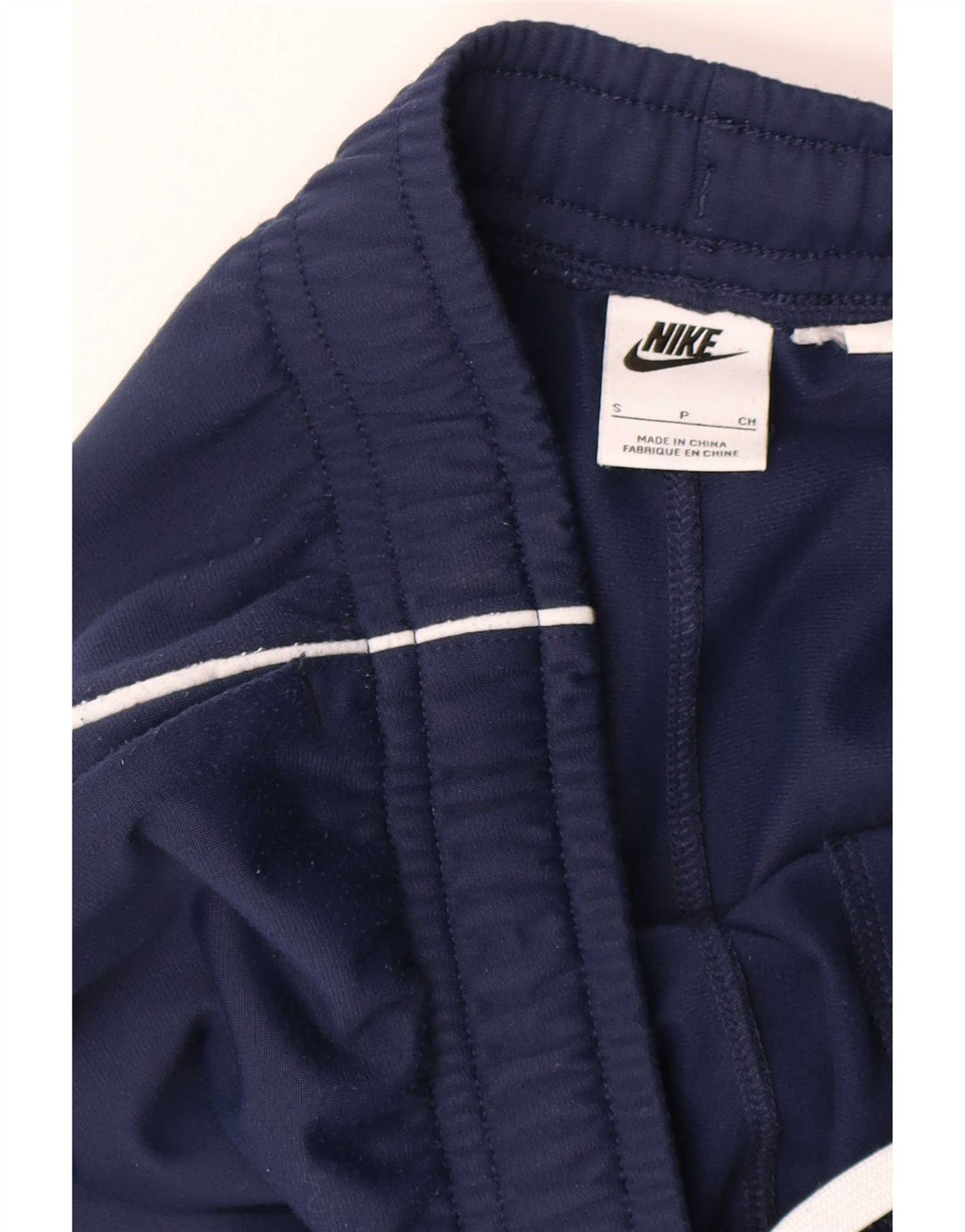 Pantaloni della tuta da donna Nike UK 10 Small Blu Navy Poliestere